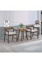 Raytown 1 + 2 Seater Solid Wood Coffee Set - Walnut/Brown - 5