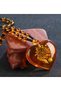 Ruidanzhi Bohemian Ethnic Style Amber Love Pendant, Made of Resin Amber and Artificial Stones - 6