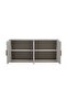 Fortville 4 Door High Gloss Sideboard in Light Grey - Stylish Engineered Wood Cabinet, 200x45x90cm - 3