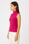 Women's Sleeveless Ribbed Knitwear Blouse 15394 - 2