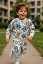 Long Sleeve Seasonal Boy's Double Bottom Top Set Bluey - 2