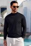 Men's Regular Cut Long Sleeve Half Fisherman Knitwear Sweater - 2
