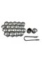 Set 20 Caps for Wheel Nuts, 17mm, Includes Key, Dark Gray - 2