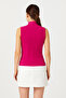 Women's Sleeveless Ribbed Knitwear Blouse 15394 - 3