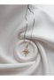 Steel Italian Crushed Chain Pole Star Stone Detailed Necklace - 3