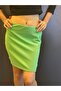 Green Lycra Women's Mini Skirt - 5