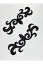 Colorful Iron-On Embroidery Applique/Medium Size Colorful Applique Set of 2 # 9