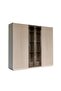 Brita 6 Door Wardrobe with 2 Glass Doors - Beige/White Oak L241.7xW59xH220cm - 3