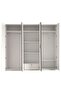 Santelmo 6 Door Wardrobe w/ Mirror -HG Light Beige L238.2xW59.8xH220cm - 2