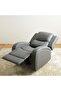 Crimson 1 Seater Fabric Recliner Sofa - Grey L83xW96xH97cm - 5