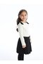 Ecru Crew Neck Ribbon Detailed Girl's Blouse - 2