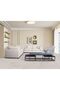 Napoleon 1-Seater Ottoman Fabric Modular Sofa - Beige - Solid Wood - 2-Year Warranty - 109x109x47cm - 3