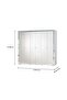 Ezekiel 6 Door Wardrobe-White / Silver L244.5xW61.5xH200cm - 7
