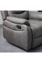 Adric 1 Seater Airleather Manual Recliner - Dark Grey L85.09xW98xH104cm - 8