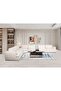 Paddington 1 Seater Armless Fabric Modular Sofa – Ivory L96xW103xH66cm - 6