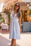 White Color Hera Muslin Short Dress - 6