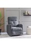 Desi 1 Seater Electric Fabric Recliner with Swivel and Rocker - Grey L76xW90xH104cm - 8