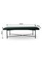 Green Upholstered Arm Bed Bench Ottoman - 122x42x45 cm - Stylish Seating with 2-Year Warranty - 7
