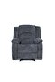 Dazler 1 Seater Fabric Recliner- Gray L97xW94xH104cm