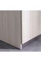 Pletora 3 Door Wardrobe W/ Mirror Inside - Grey Oak L136.6xW59.5xH216cm - 4