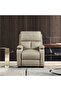Mystic 1 Seater Fabric Pushback Recliner with Cup Holder - Khaki L83xW93xH103cm