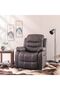 Adric 1 Seater Airleather Manual Recliner - Dark Brown L82xW80xH98cm