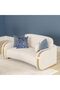 Natsuda 2 Seater Fabric Sofa - Beige/Gold L182xW119xH85cm - 5