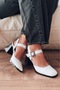 Melora High Heels White Patent Leather Mary Jane - 3