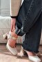 Melora High Heels Beige Patent Leather Mary Jane