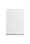 Kinder 3 Door Wardrobe - White/Sonoma Oak L120xW45xH180cm - 2