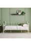 Bella Arrow 90x200 Metal Day Bed-White L209xW96.8xH100cm - 2