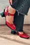 Melora High Heels Red Patent Leather Marry Jane