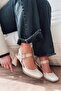 Melora High Heels Beige Patent Leather Mary Jane - 4