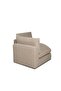 Paddington 2 Seater Corner Wedge Fabric Modular Sofa – Mélange Brown L150xW150xH66cm - 4