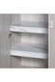 V2Tisley 6 Door Wardrobe - L.Oak/White faux marble L55xW235xH201.5cm - 6