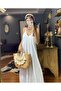 Ayrobin Fabric Dress with Strap -White - 3