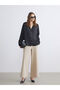 Wide Leg Women's Trousers with Elastic Waist