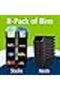 Plastic Storage Bins – Medium, 8-Pack, Black, for Closet, Kitchen, Office & Pantry Organization - 2