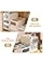4-Pack Foldable Linen Storage Bins with Handles & Window, Large Organizers for Clothes, Toys, Books - 2