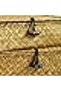 Set of 2 Wicker Shelf Baskets with Lids – Natural Seagrass Rattan Organizers for Boho Home Decor - 2