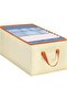 Large PU leather fabric storage box