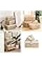 3-Pack Hand-Woven Wicker Storage Baskets – Foldable Rectangular Bins for Laundry, Towels & More - 2