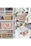 2-Pack Collapsible Fabric Storage Baskets – Foldable Tweed Cubes with Handles for Home & Office - 2