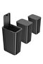 Bathroom Trash Can with Lid (Black) (3)