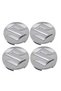 Set 4 hubcaps 54mm Silver - 2