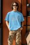 Men/Women Take a Small Step Everyday Transfer Printed Round Neck Short Sleeve T-Shirt - 2