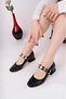 Rinna Buckle Detailed Casual Women's Shoes Black - 3