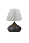 2 Pcs Ellipse Table Lamp Shade Metal Body Fabric Head Lighting - 4