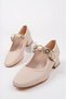 Rinna Buckle Detailed Casual Women's Shoes Beige - 3