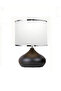 Elipse Table Lamp Shade Metal Body Fabric Head Lighting - 3